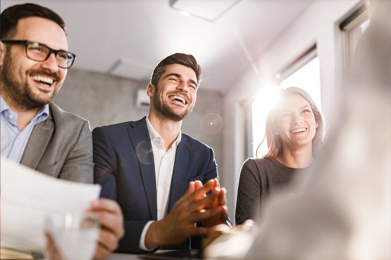a group of people posing for the camera